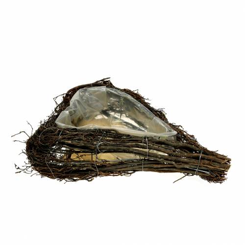 Floristik24 Pflanzherz Zweige Natur 40cm x 30cm