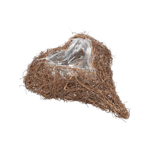 Floristik24 Pflanzherz Rebenherz Pflanzschale Natur Salim 21×20,5×6cm