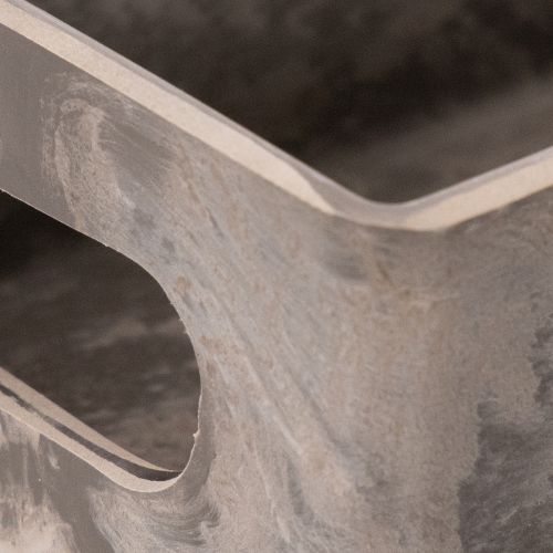 Rechteckiges Deko-Tablett aus Kunststoff 23cm Anthrazit | Floristik24.ch