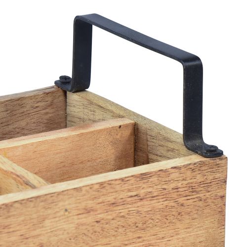 Artikel Pflanzkasten Holz Besteckhalter Holzbox 4 Fächer L30cm