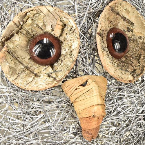 Artikel Pflanzkorb Eule Rebe weiß gewaschen Ø14cm