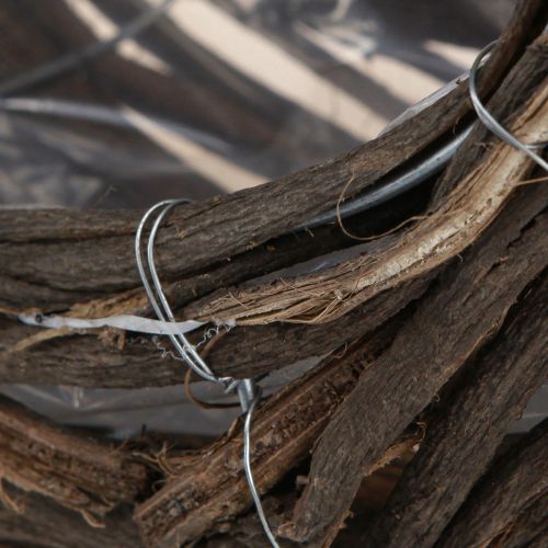 Floristik24 Pflanzkorb Holz Tropfen Natur 38x18cm / 23x13cm 2er-Set