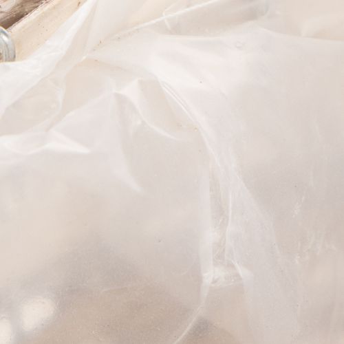 Korb Pflanzkorb Weide mit Folieneinsatz oval Weiss 37cm | Floristik24.ch