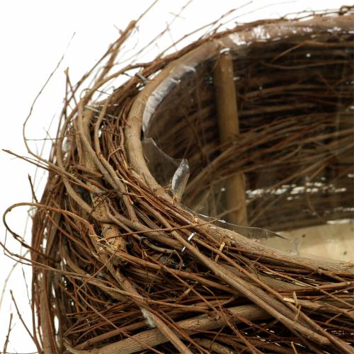 Floristik24 Pflanzkorb Rebe und Zweige Natur Ø37/28cm 2-er Set