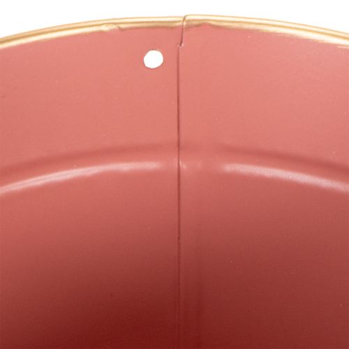 Pflanzkübel Metall-Übertopf Ø13cm H12cm, 4er-Set, Rosa, Beige, Pfirsich und Braun | Floristik24.ch