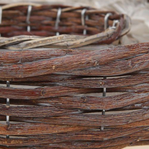 Artikel Pflanzring Pflanzschale Holz Natur Grau Ø30/35cm Set 2St