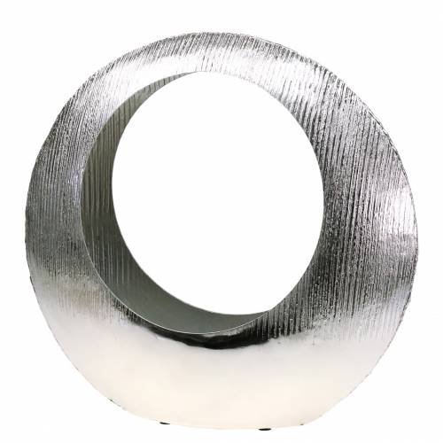 Floristik24 Pflanzring stehend Silber 40cm x 12cm H38cm