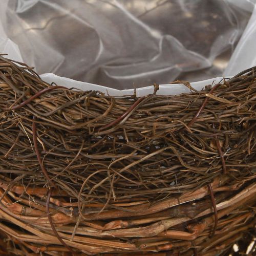 Artikel Pflanzschale Tasse Stroh Reben Natur Braun Ø20cm