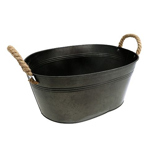 Floristik24 Pflanzschale oval Antik 40 x 29cm H18cm 1St