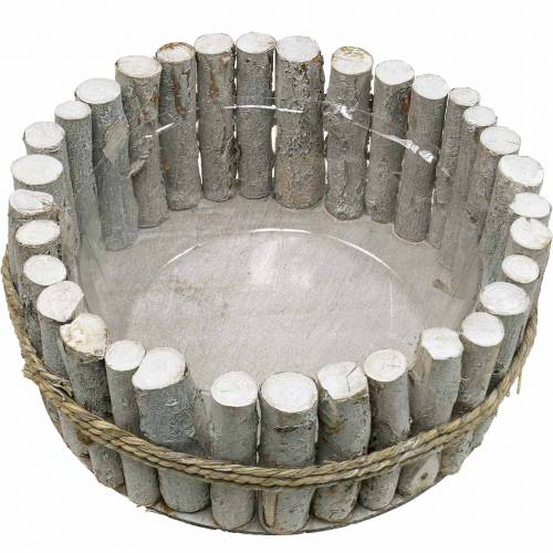 Floristik24 Pflanzschale aus Ästen Ø33cm H13cm