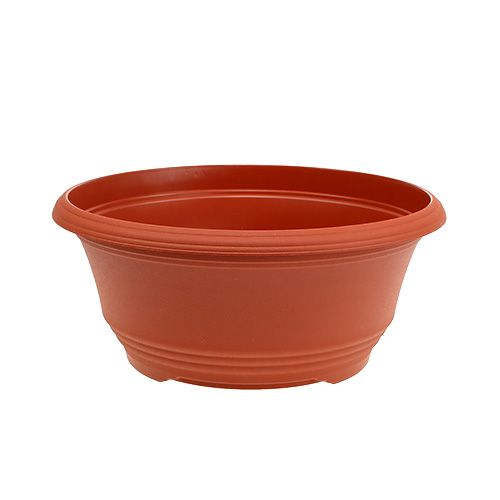 Floristik24 Pflanzschale aus Plastik Ø20cm Blumenschale Terrakotta 5St