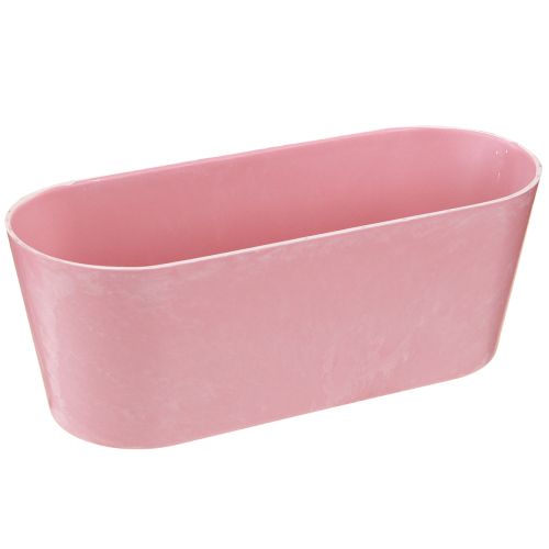 Floristik24 Pflanzschiffchen Pflanzschale oval Rosa 27×11×10cm 3St