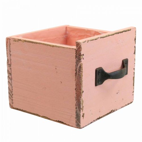 Pflanzschublade Holz Deko Pflanzkasten Peach 12,5cm