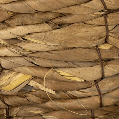 Artikel Pflanztasse mit Unterteller Kleiner Pflanzkorb aus Stroh Ø17cm H13cm