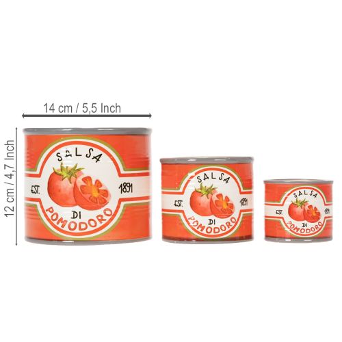 Artikel Dekorative Pflanzgefäße Keramik Tomaten Design für stilvolle Akzente Zuhause 14cm 3er-Set