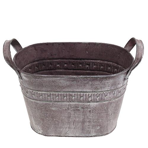 Floristik24 Pflanztopf oval 20cm x 12cm H14cm Lila