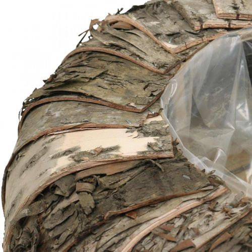 Floristik24 Übertopf rund Birkenrinde Pflanzgefäß Tischdeko Ø35cm H12cm