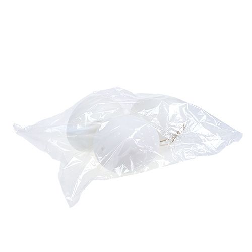Floristik24 Plastik-Ei Maxi 20cm Weiß zum Hängen 3St