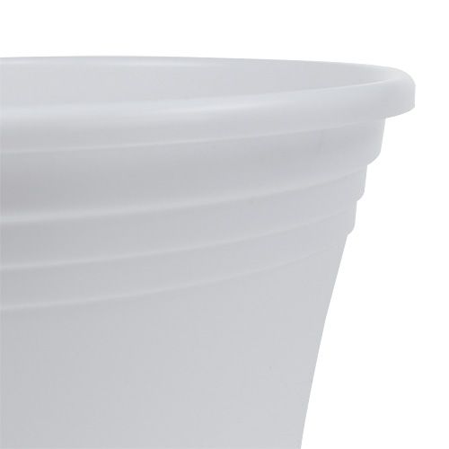 Artikel Plastik Topf „Irys“ Weiß Ø25cm H21cm, 1St