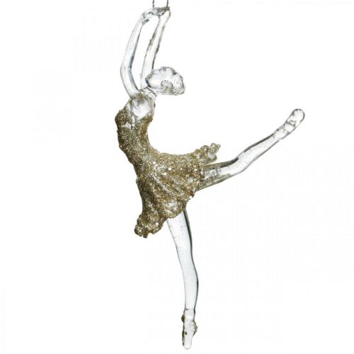 Floristik24 Dekohänger Tänzerin, Christbaumschmuck, Ballerina zum Hängen H14/13cm 2St