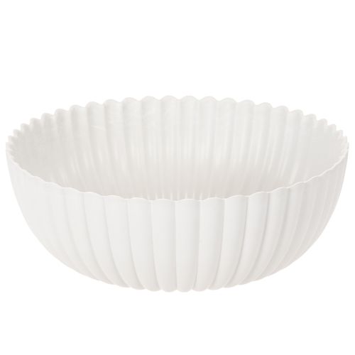 Schale geriffelt aus Kunststoff, 25 cm, Grau online kaufen | Floristik24.ch