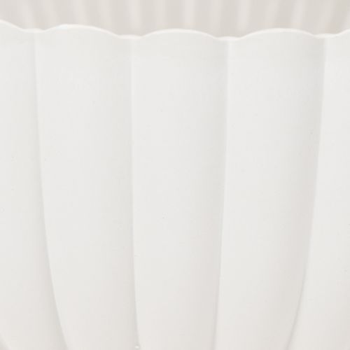 Schale geriffelt aus Kunststoff, 25 cm, Grau | Floristik24.ch
