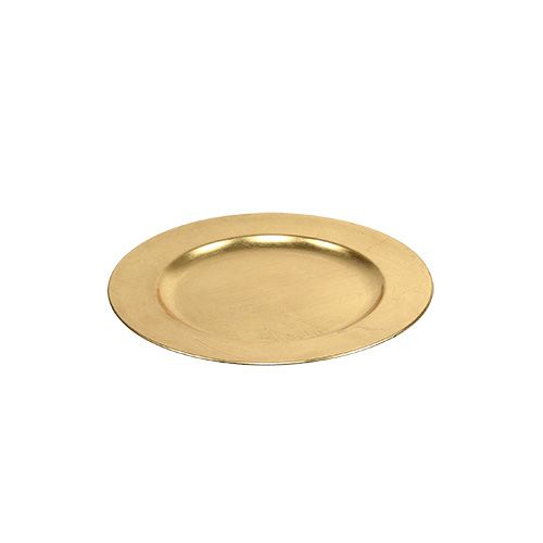 Floristik24 Plastikteller Gold Ø17cm 10St