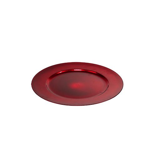 Floristik24 Plastikteller Rot Ø17cm 10 St