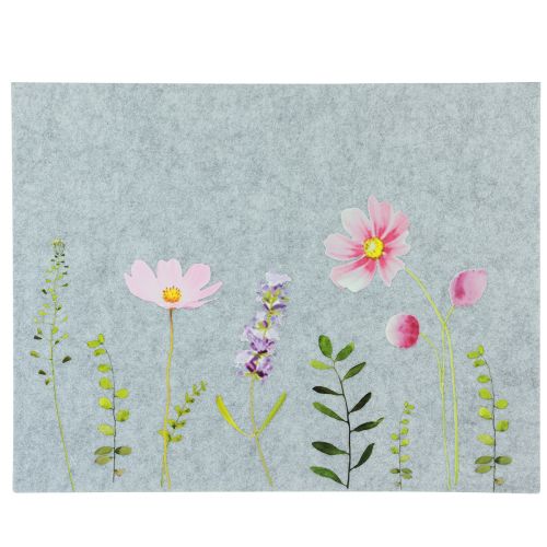 Artikel Platzdeckchen Tischmatte Filz Blumen 45x4,5x35cm 4St