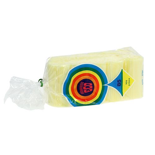 Floristik24 Plisseemanschetten Hellgelb 8,5cm 100St.