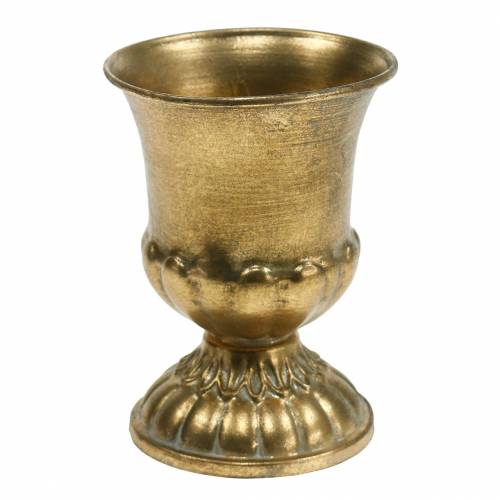 Pokal Antiker Look Golden Metall Ø9cm H12,5cm