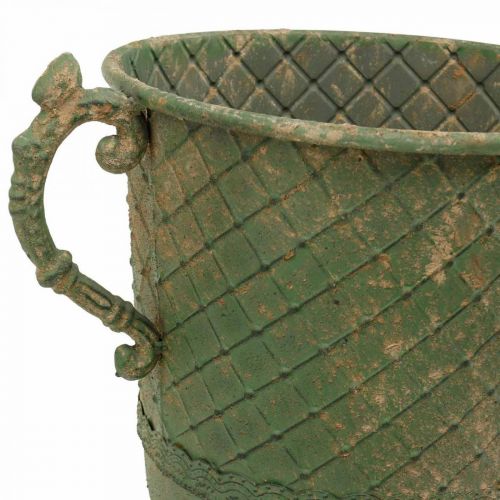 Floristik24 Metall-Kelch zum Bepflanzen, Pokal mit Henkeln, Pflanzgefäß Ø25cm H43cm