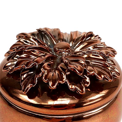 Floristik24 Porzellandose Kupfer Ø7,5cm H6cm