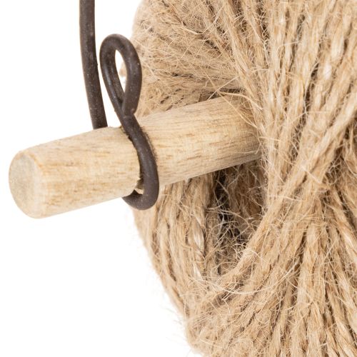 Bandhalter aus Metall und Holz mit Vogelmotiv – Höhe 19 cm – Shabby Chic – Rostoptik | Floristik24.ch