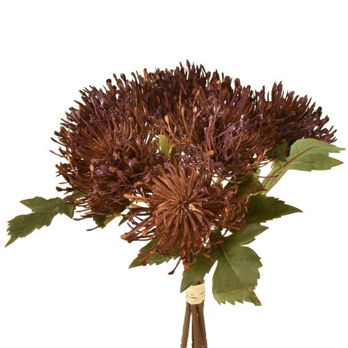 Floristik24 Protea künstlich Nadelkissen Leucospermum Lila 30cm 6 St