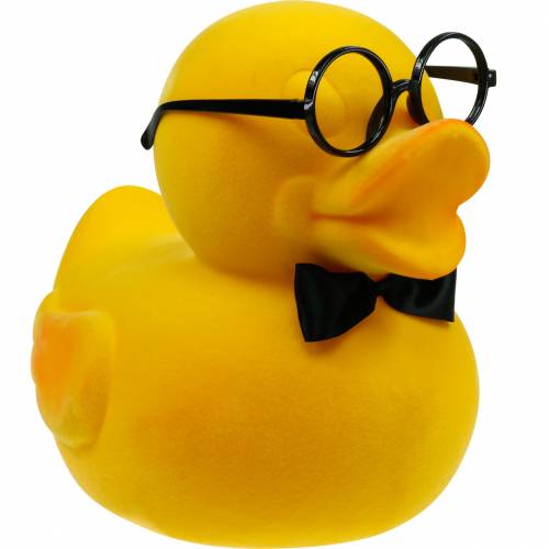 Dekofigur Ente mit Brille Gelb, Lustige Sommerdeko