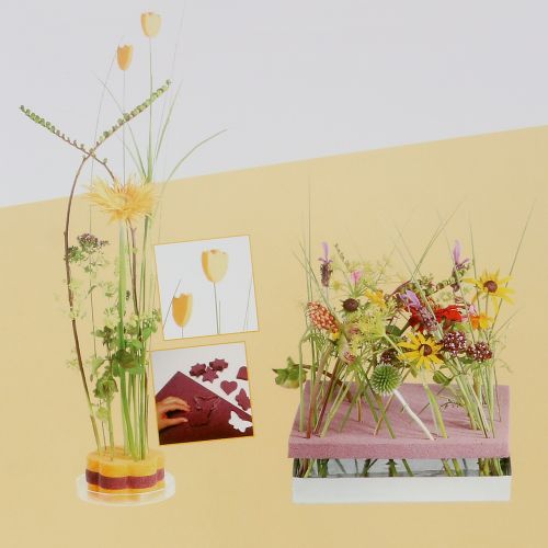 Floristik24 Steckschaum Designerplatte Grün 34,5cm × 34,5cm 3St