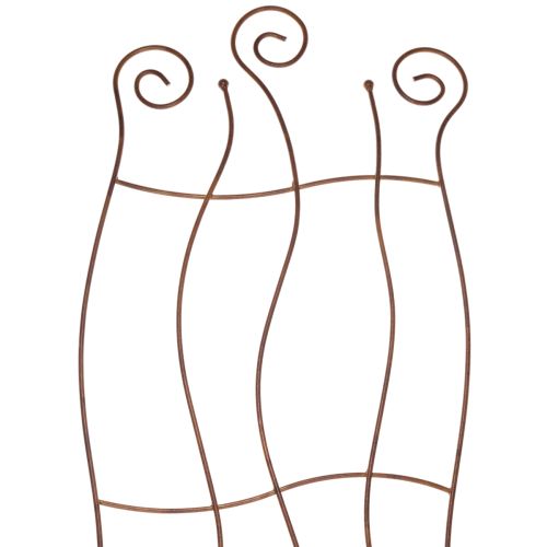 Rankhilfe Garten Metall Rankgitter geschwungenes Design für Kletterpflanzen 110cm