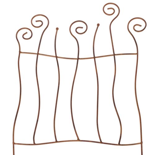 Rankgitter Rankhilfe geschwungenes Metall Kunstvolle Gartendekoration 72cm