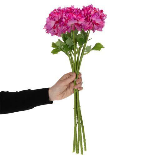 Artikel Ranunkel Kunstblume als detailgetreue Nachbildung für Wohnzimmer und Büro Dekoration 55cm 6St