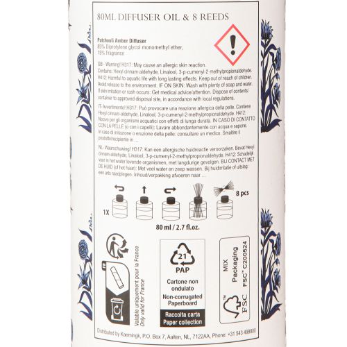 Artikel Raumduft Diffuser Patchouli & Päonie Sortiert Ø7cm 80ml 2St