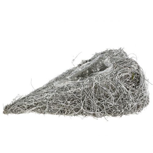 Rebenherz zum Bepflanzen weißgewaschen 35cm x 23cm 1St | Floristik24.ch