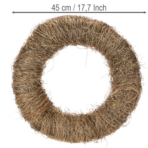 Rebenkranz aus natürlichem Weinrebematerial, rund, unbehandelt, Durchmesser 45 cm, ideal für Bastel- und Dekorationsprojekte | Floristik24.ch