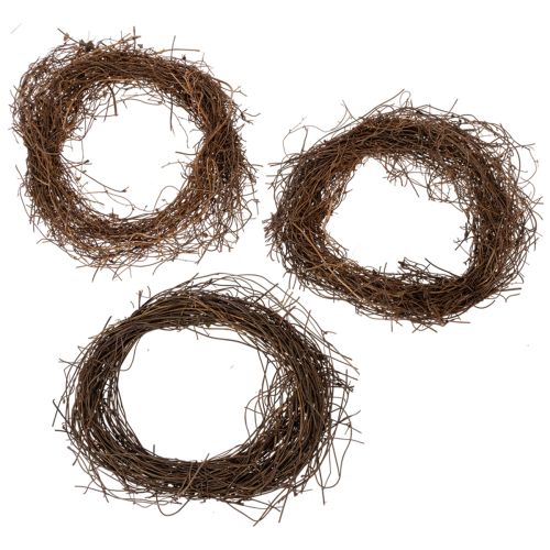 Artikel Rebenkranz Natur Ø15cm 10er Set - Ideal für Herbst-, Weihnachts-, Oster- und Trauerdekoration