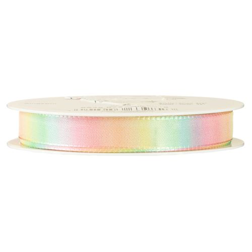 Artikel Regenbogen Band Pastell Dekoband Geschenkband 15mm 18m