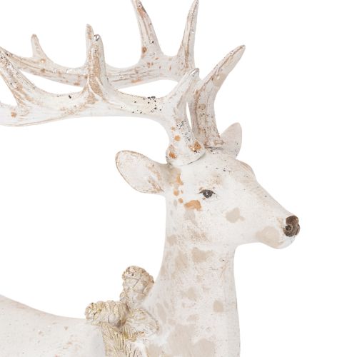 Dekofigur Hirsch sitzend mit