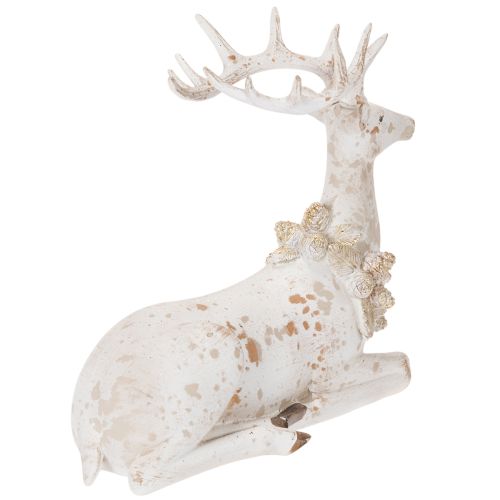 Dekofigur Hirsch sitzend mit
