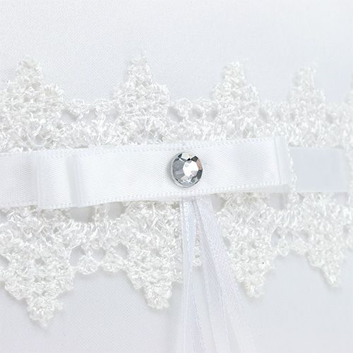 Floristik24 Ringkissen 20cm x 20cm Weiß