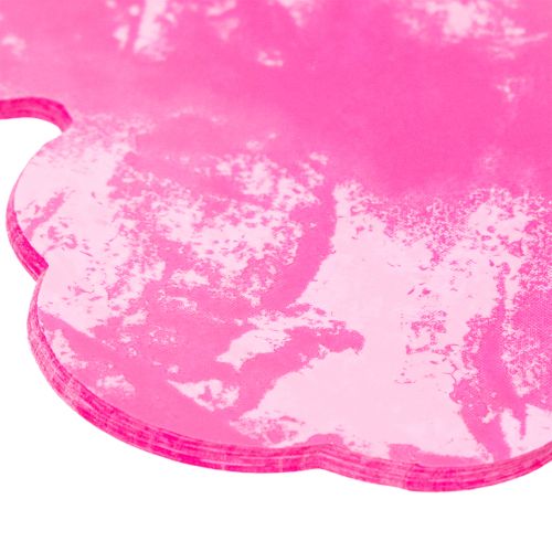 Runde Blumenmanschette aus Kunststoff 38 cm Pink | Floristik24.ch