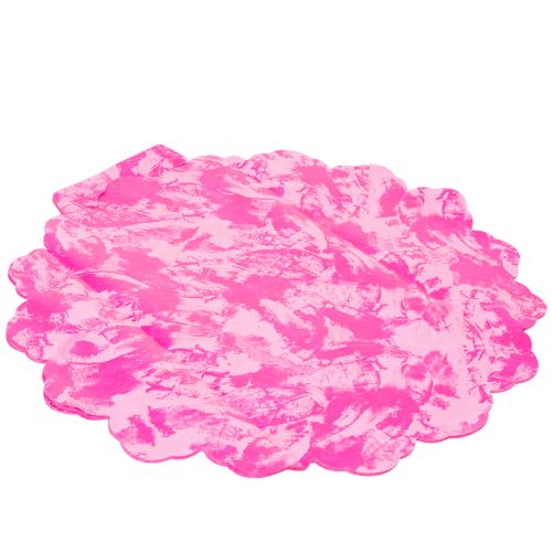 Blumenmanschette Rondella Pink Kunststoff 48 cm für Blumensträusse